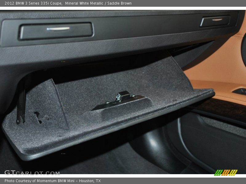 Mineral White Metallic / Saddle Brown 2012 BMW 3 Series 335i Coupe