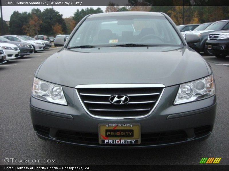 Willow Gray / Gray 2009 Hyundai Sonata GLS