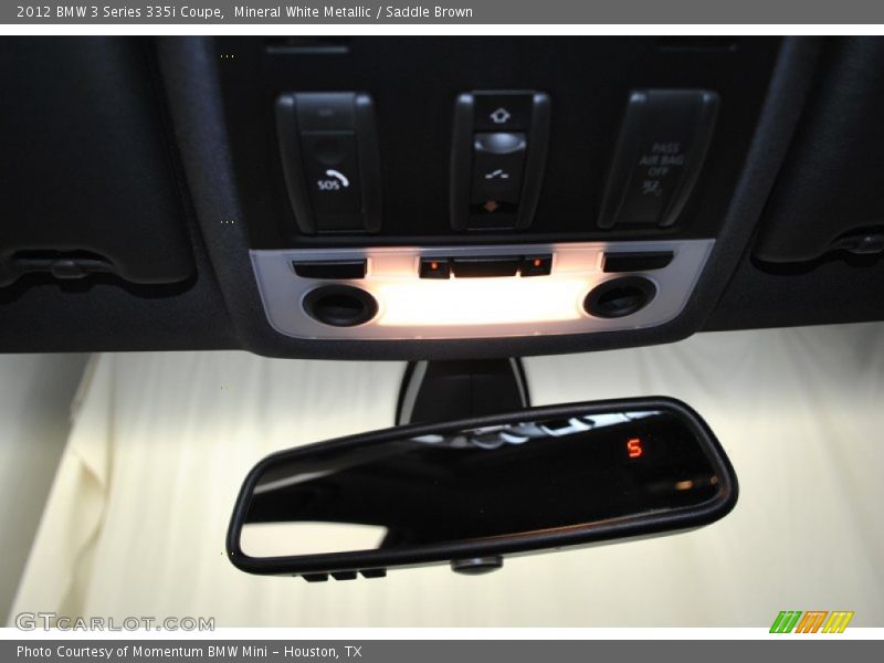 Mineral White Metallic / Saddle Brown 2012 BMW 3 Series 335i Coupe