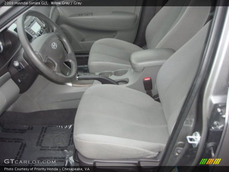 Willow Gray / Gray 2009 Hyundai Sonata GLS