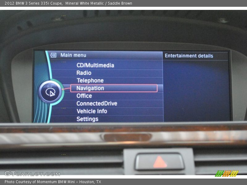 Mineral White Metallic / Saddle Brown 2012 BMW 3 Series 335i Coupe