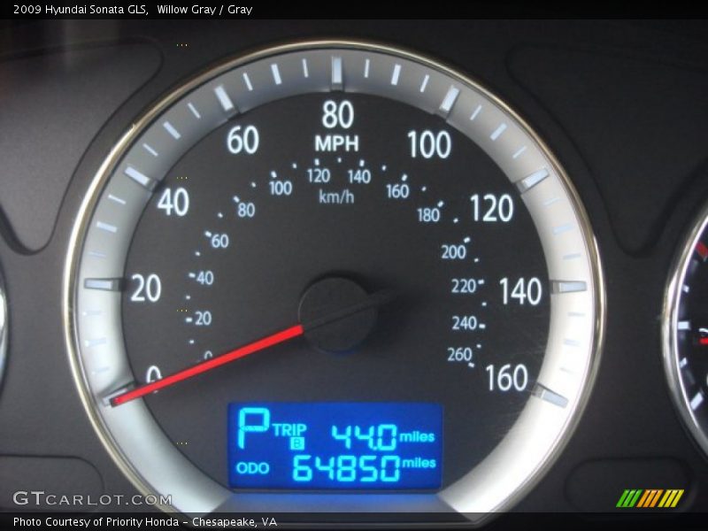 Willow Gray / Gray 2009 Hyundai Sonata GLS