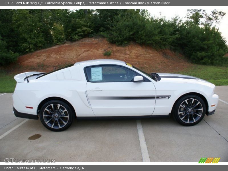 Performance White / Charcoal Black/Carbon Black 2012 Ford Mustang C/S California Special Coupe