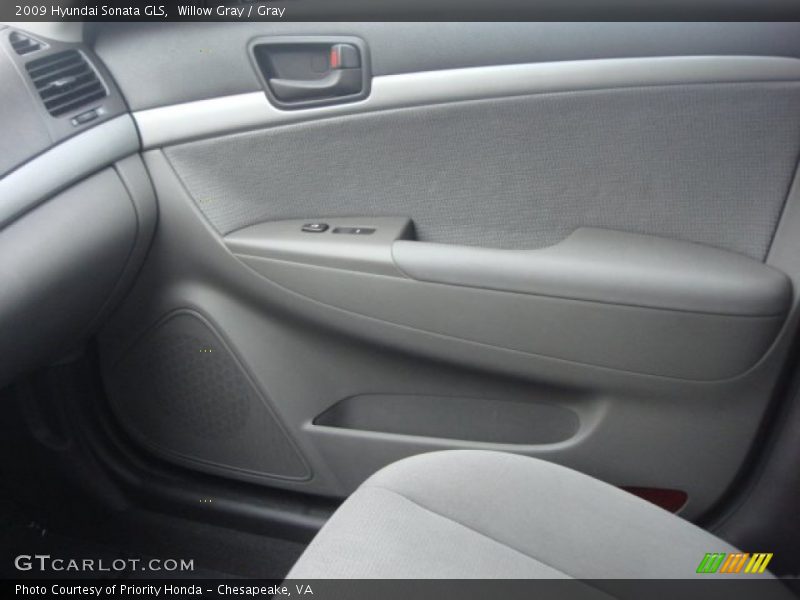 Willow Gray / Gray 2009 Hyundai Sonata GLS