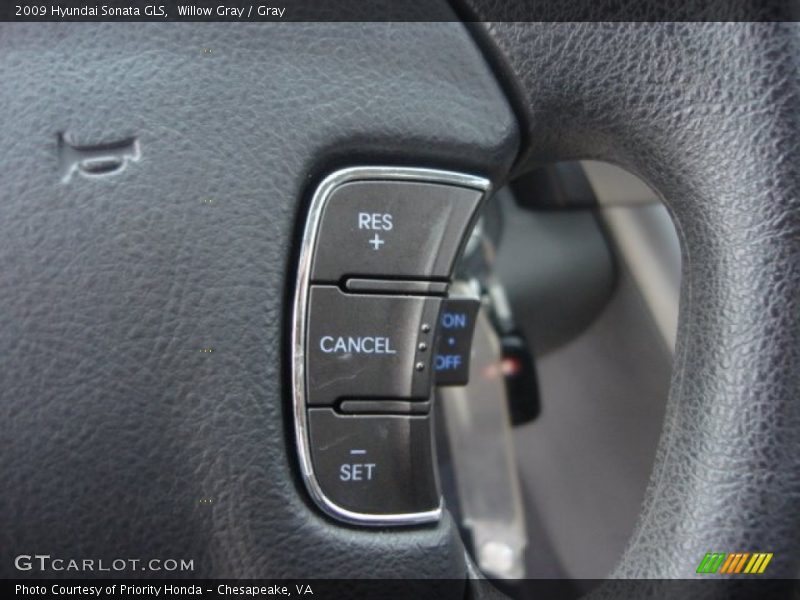 Willow Gray / Gray 2009 Hyundai Sonata GLS