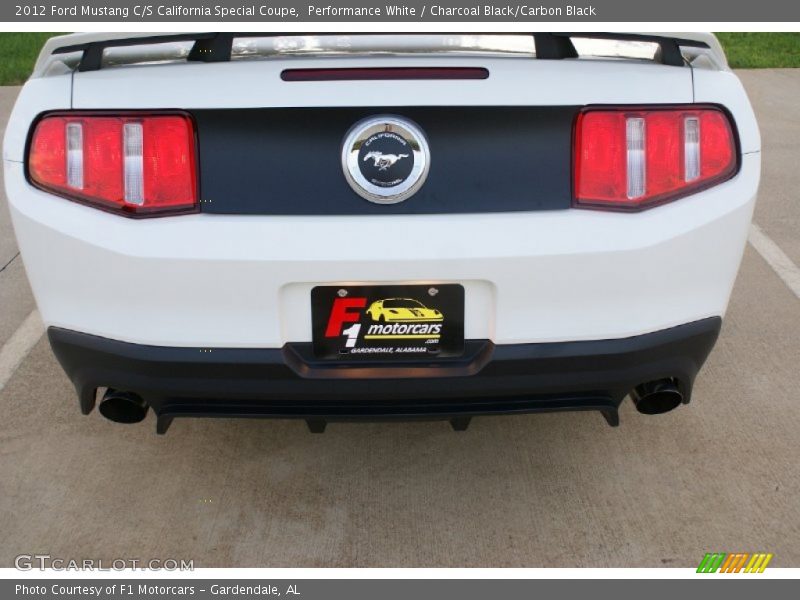 Performance White / Charcoal Black/Carbon Black 2012 Ford Mustang C/S California Special Coupe