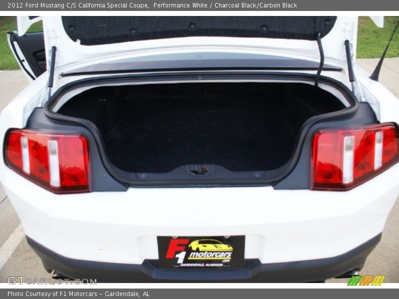 Performance White / Charcoal Black/Carbon Black 2012 Ford Mustang C/S California Special Coupe