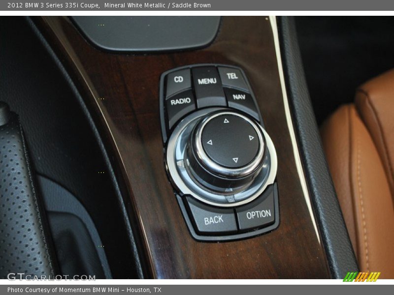 Mineral White Metallic / Saddle Brown 2012 BMW 3 Series 335i Coupe