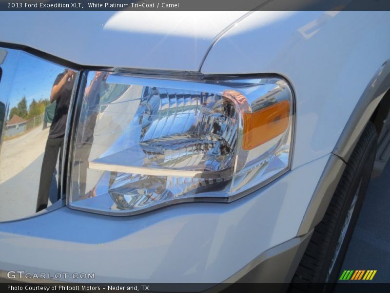 White Platinum Tri-Coat / Camel 2013 Ford Expedition XLT