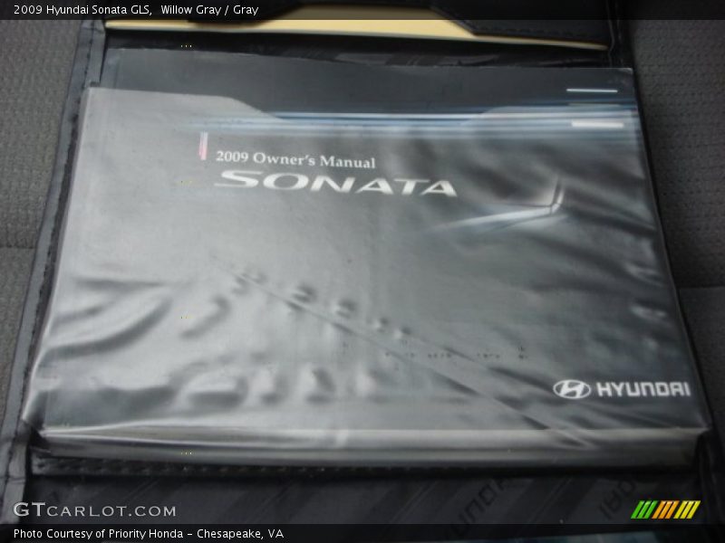 Willow Gray / Gray 2009 Hyundai Sonata GLS