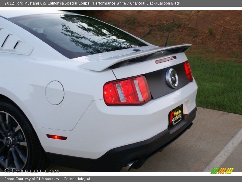 Performance White / Charcoal Black/Carbon Black 2012 Ford Mustang C/S California Special Coupe