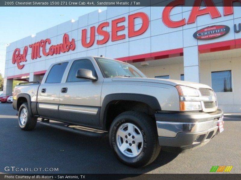 Sandstone Metallic / Tan 2005 Chevrolet Silverado 1500 Z71 Crew Cab 4x4
