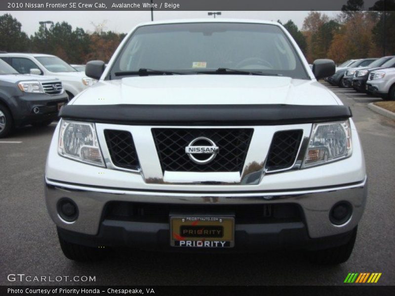 Avalanche White / Beige 2010 Nissan Frontier SE Crew Cab