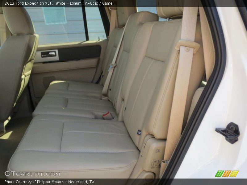 White Platinum Tri-Coat / Camel 2013 Ford Expedition XLT