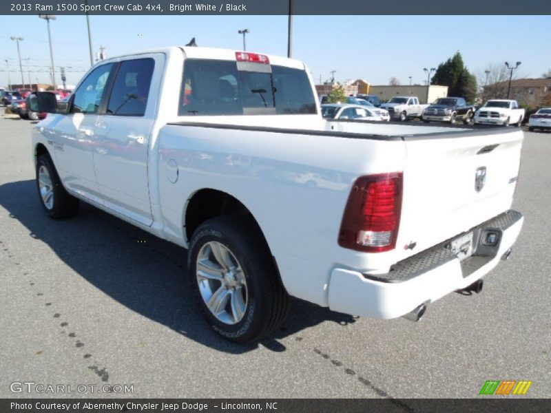 Bright White / Black 2013 Ram 1500 Sport Crew Cab 4x4