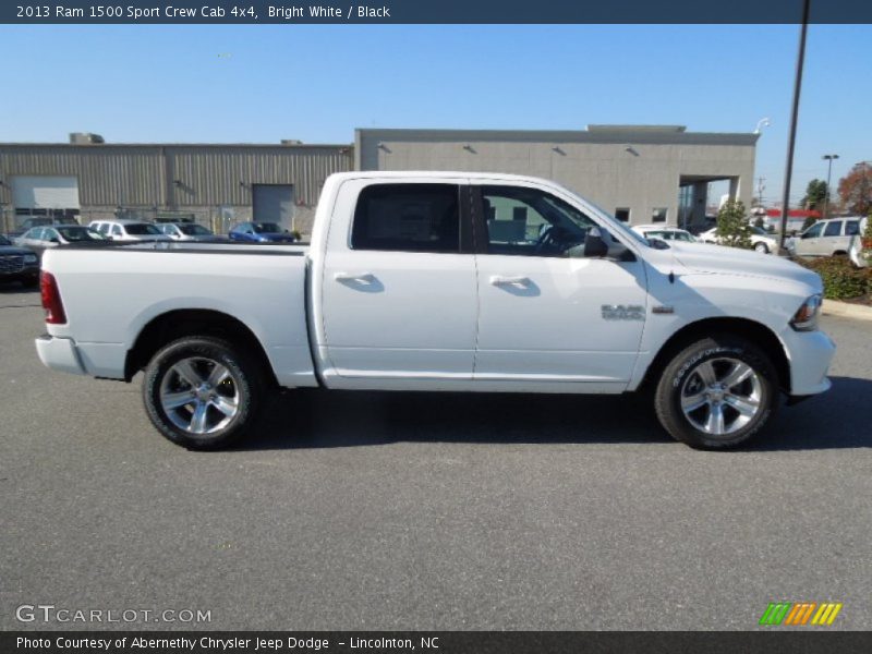 Bright White / Black 2013 Ram 1500 Sport Crew Cab 4x4