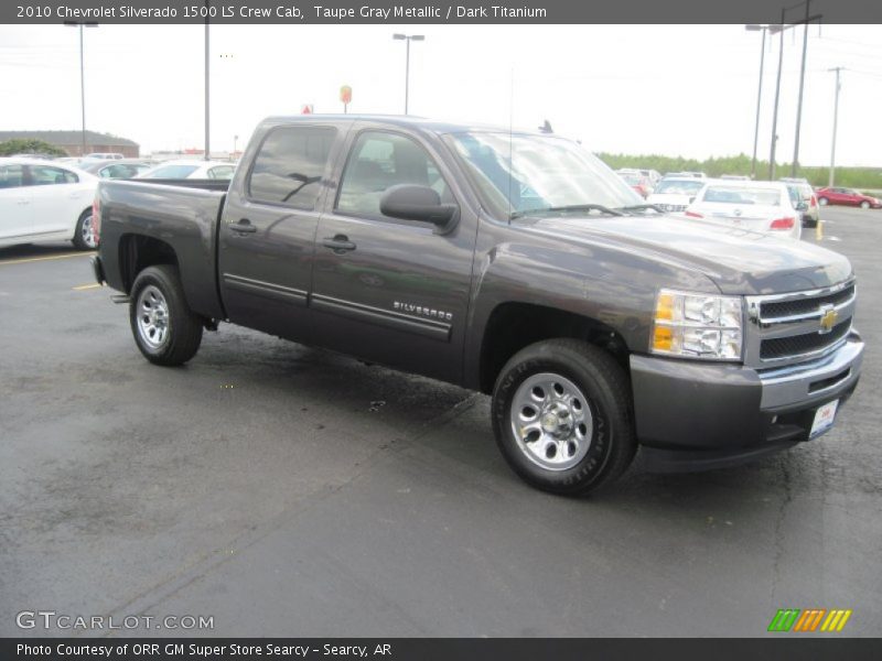 Taupe Gray Metallic / Dark Titanium 2010 Chevrolet Silverado 1500 LS Crew Cab