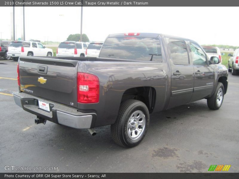 Taupe Gray Metallic / Dark Titanium 2010 Chevrolet Silverado 1500 LS Crew Cab