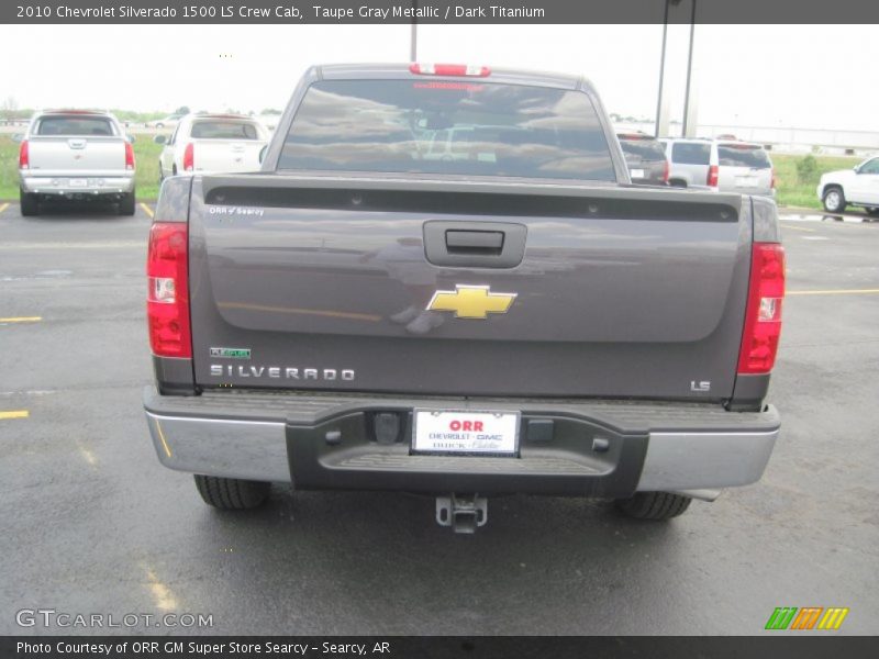 Taupe Gray Metallic / Dark Titanium 2010 Chevrolet Silverado 1500 LS Crew Cab