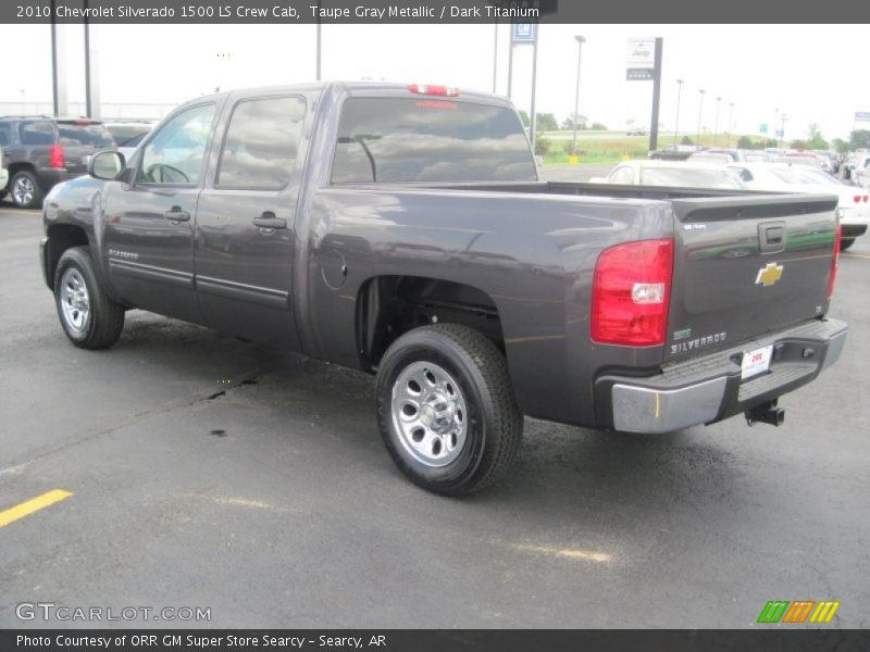 Taupe Gray Metallic / Dark Titanium 2010 Chevrolet Silverado 1500 LS Crew Cab