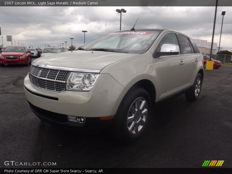 Light Sage Metallic / Medium Camel 2007 Lincoln MKX