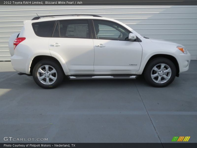 Blizzard White Pearl / Ash 2012 Toyota RAV4 Limited