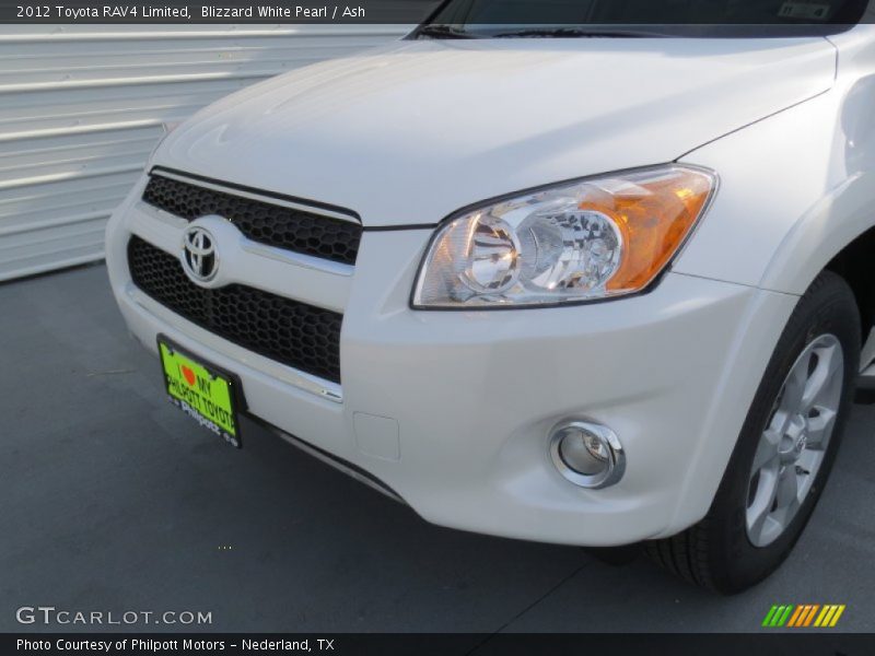 Blizzard White Pearl / Ash 2012 Toyota RAV4 Limited