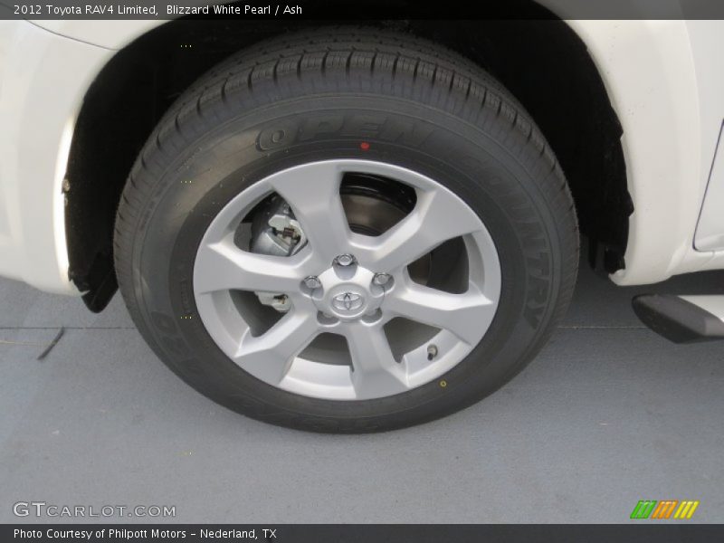 Blizzard White Pearl / Ash 2012 Toyota RAV4 Limited