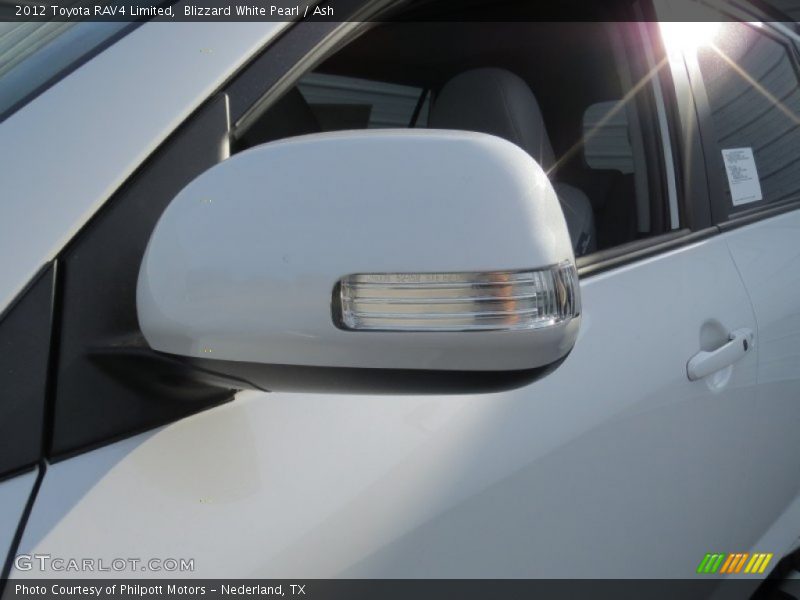 Blizzard White Pearl / Ash 2012 Toyota RAV4 Limited