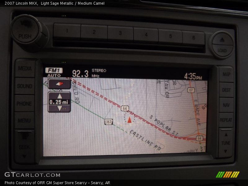 Light Sage Metallic / Medium Camel 2007 Lincoln MKX