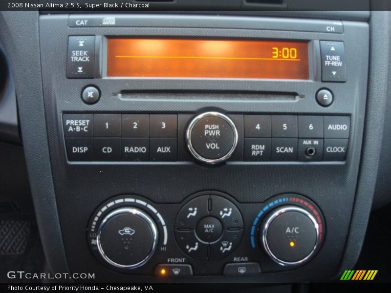 Super Black / Charcoal 2008 Nissan Altima 2.5 S