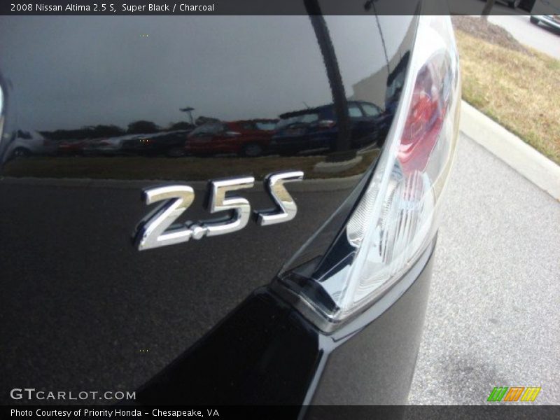 Super Black / Charcoal 2008 Nissan Altima 2.5 S