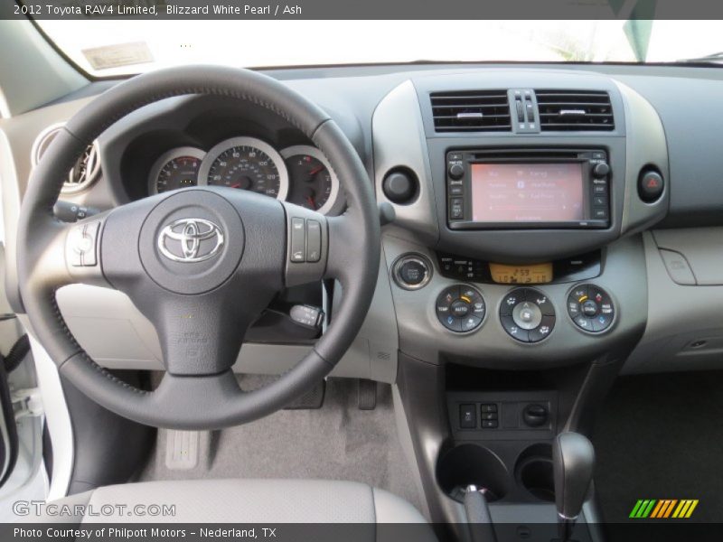 Blizzard White Pearl / Ash 2012 Toyota RAV4 Limited