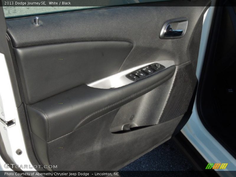 White / Black 2013 Dodge Journey SE