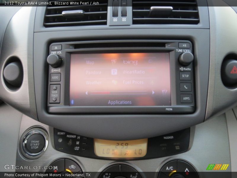 Blizzard White Pearl / Ash 2012 Toyota RAV4 Limited