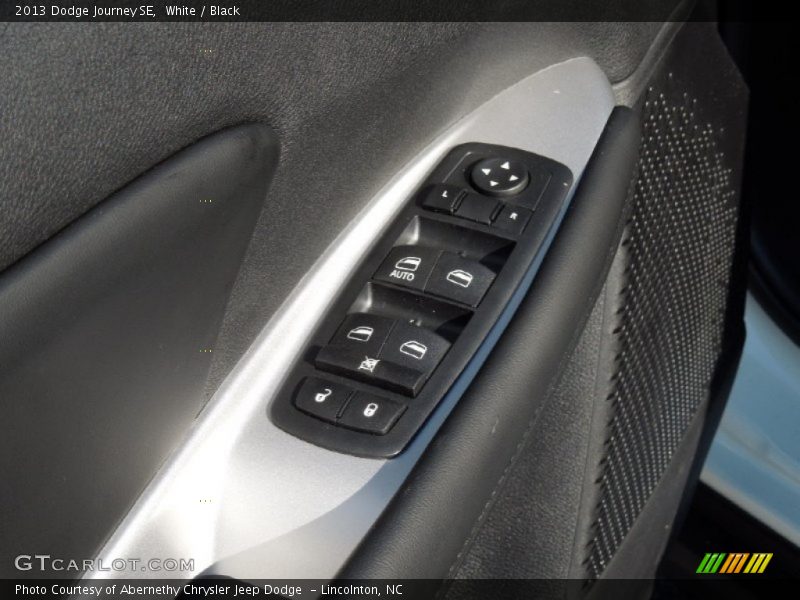 White / Black 2013 Dodge Journey SE