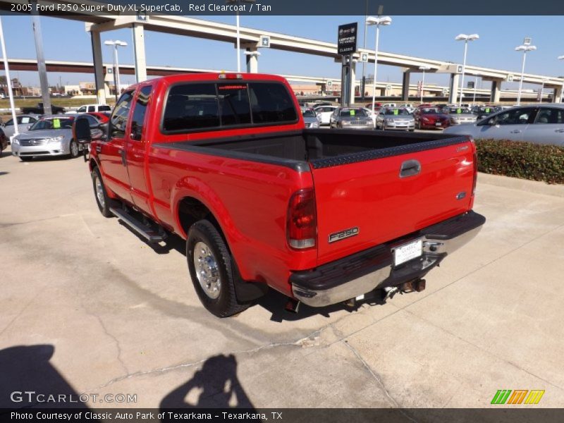 Red Clearcoat / Tan 2005 Ford F250 Super Duty XL SuperCab