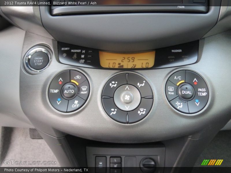 Blizzard White Pearl / Ash 2012 Toyota RAV4 Limited