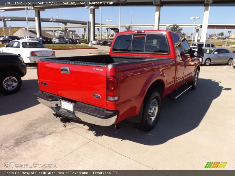 Red Clearcoat / Tan 2005 Ford F250 Super Duty XL SuperCab
