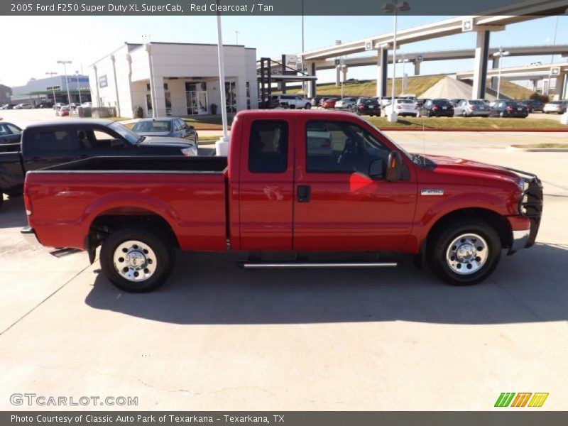 Red Clearcoat / Tan 2005 Ford F250 Super Duty XL SuperCab