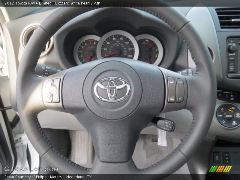 Blizzard White Pearl / Ash 2012 Toyota RAV4 Limited