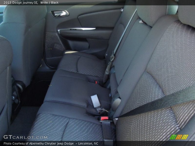 White / Black 2013 Dodge Journey SE