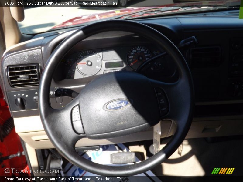 Red Clearcoat / Tan 2005 Ford F250 Super Duty XL SuperCab