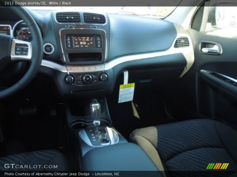 White / Black 2013 Dodge Journey SE