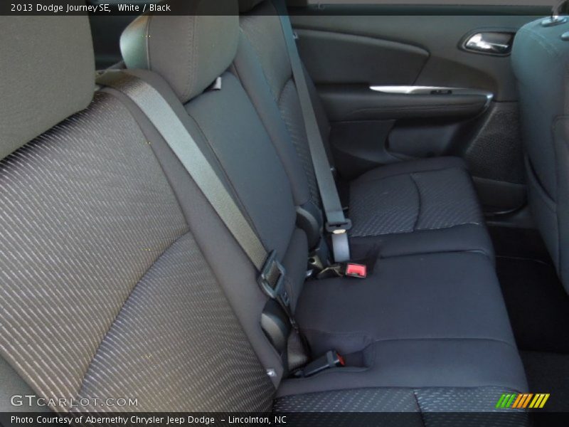 White / Black 2013 Dodge Journey SE