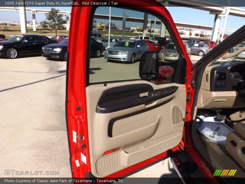 Red Clearcoat / Tan 2005 Ford F250 Super Duty XL SuperCab