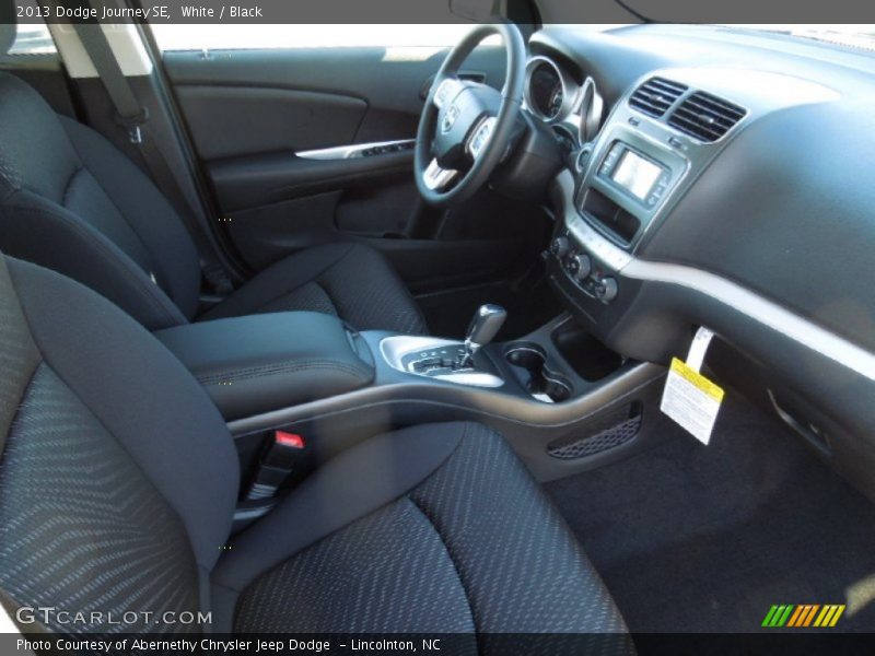 White / Black 2013 Dodge Journey SE