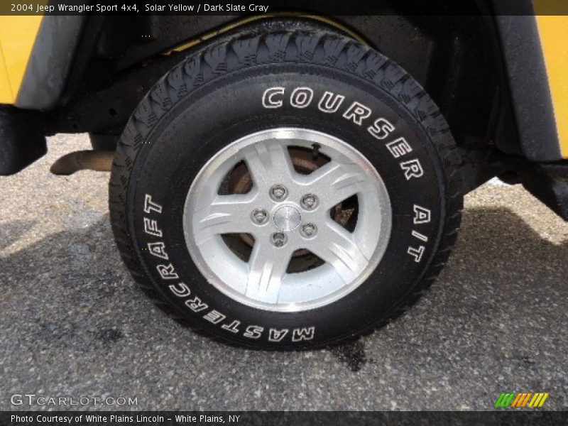 Solar Yellow / Dark Slate Gray 2004 Jeep Wrangler Sport 4x4