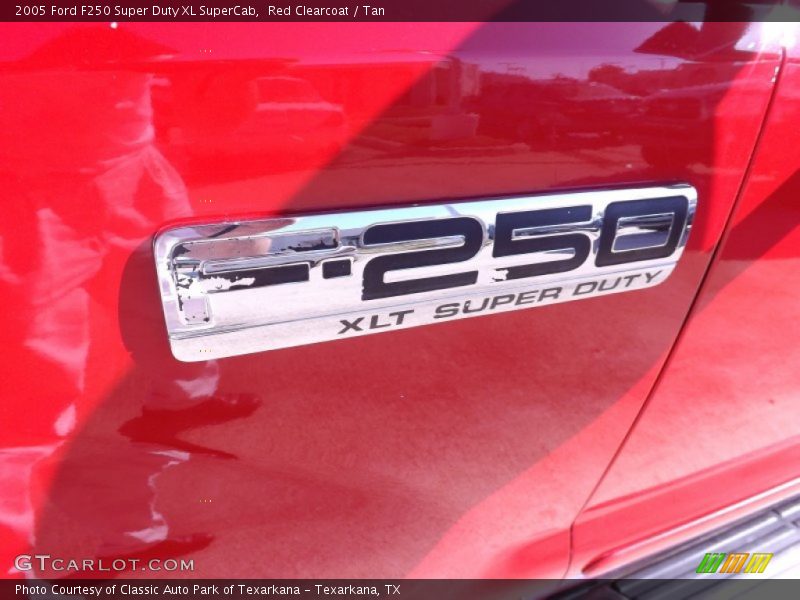 Red Clearcoat / Tan 2005 Ford F250 Super Duty XL SuperCab