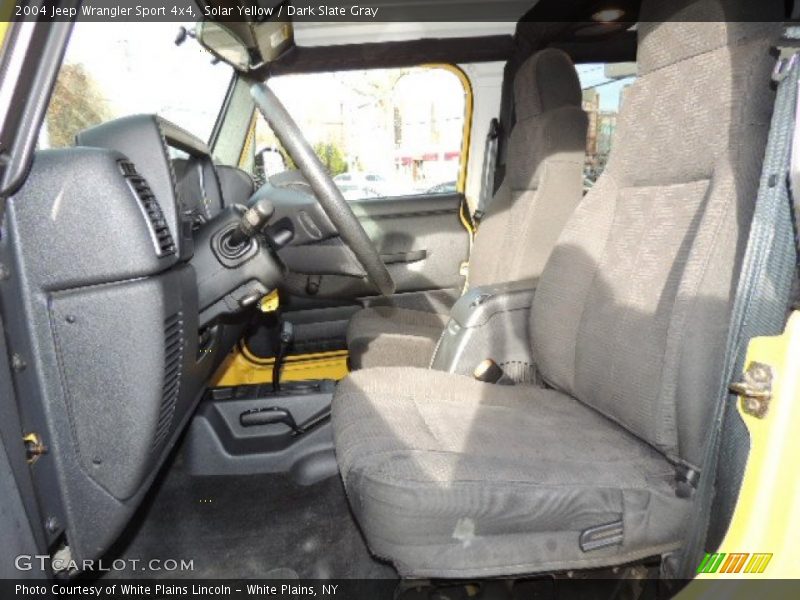 Solar Yellow / Dark Slate Gray 2004 Jeep Wrangler Sport 4x4